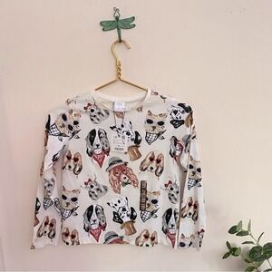 NWT Zara Kids Dog Long Sleeve T-Shirt (Size 10)